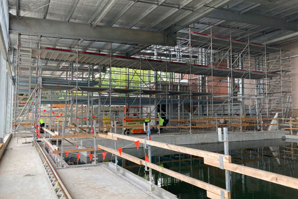 Ivanhoe-Grammar-School-Pool-Scaffold-erection